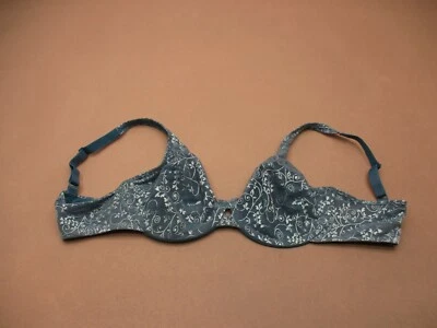 Sujetador Demi ajustable 36C Lilyette para mujer azul sin forro con aros cierre trasero 8T Foto 1 de 4