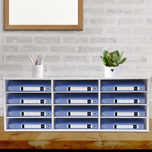 Desk Organizer 4 Layers Paper Holder Desktop File Letter Mail Document Sorter US - Picture 1 of 23