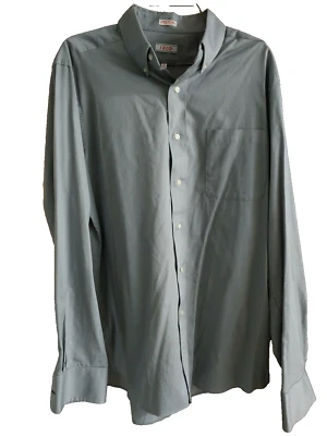 Camisa de Vestir IZOD Gris Manga Larga Calce Ajustado 16 34/35 Foto 1 de 3