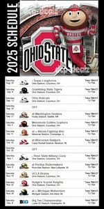 OHIO STATE BUCKEYES Football 2025 Schedule FRIDGE MAGNET 4" x 8" - Picture 1 of 1