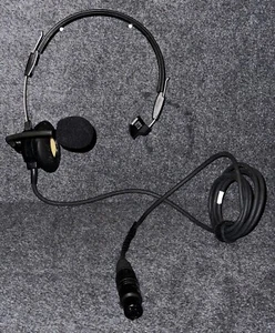 Telex PH-88 RTS leichte einseitige Gegensprechanlage Headset 4 Pin XLR Buchse Mikrofon - Bild 1 von 4