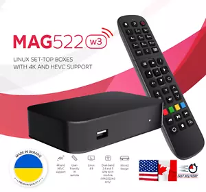 New Infomir Mag 522w3 w/ Wi-Fi - NEWEST MODEL 2023 (Upgrade from Mag522w1) - Picture 1 of 1