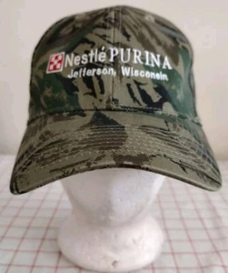 Nestle Purina Jefferson Wisconsin Camo Cap Mütze grün Herren verstellbar Stickerei - Bild 1 von 6