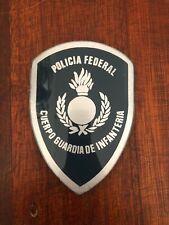 Original Argentina Federal Police PLASTIC patch INFANTRY CORPS GUARD