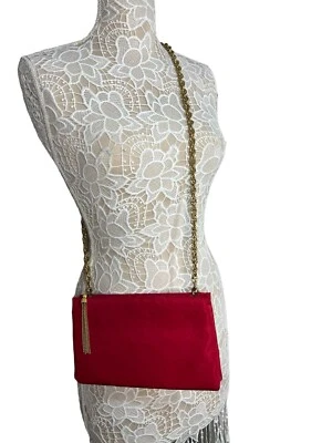 Koret Cocktail Shoulder Bag W/Small Coin Purse Vintage Red/Goldtone Chain - Image 1 of 4