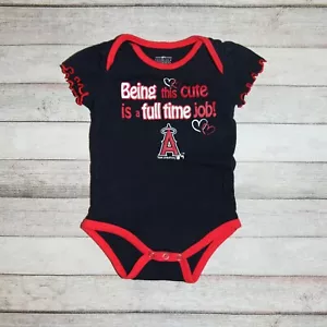 Anaheim Angels Baby Mädchen Creeper 12M BLAU So süß zu sein ist ein Vollzeitjob! - Bild 1 von 9