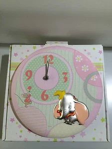 Orologio da parete Dumbo in tessuto e argento DISNEY WTD4025/R regalo nascita - Picture 1 of 1