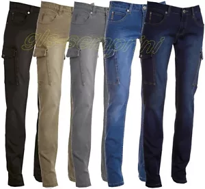 PANTALONE JEANS PAYPER HUMMER LADY ELASTICIZZATO DONNA TASCONI LATERALI - Picture 1 of 6
