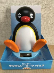 ¡Raro! Figura solar Pingu Yura Yura talla 13 cm x 12 cm x 16 cm muy "KAWAI!i"" Japón - Imagen 1 de 12