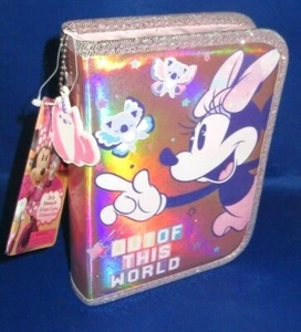 DISNEY STORE DISNEY JUNIOR MINNIE MOUSE ZIP-UP STATIONERY KIT NEW - Picture 1 of 5