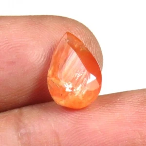 Natural Oregon Sunstone 11x7.5 mm Sunstone Pear Faceted Cut Gemstone 2.5Cts F-31 - Picture 1 of 8