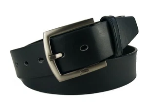 Herrengürtel  Gürtel  Jeansgürtel glatt Damengürtel schwarz  #HRG31 - Bild 1 von 5