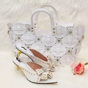 Fashionable Italian Shoes and Bag Set For Occasions. - Picture 1 of 2