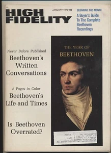 High Fidelity Music Magazine Vol 20 #01 Jan 1970 Year of Beethoven Stereo VTG - Picture 1 of 3