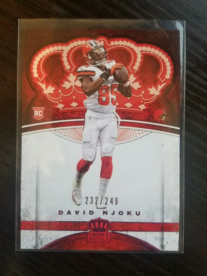 2017 Crown Royale Pink #95 David Njoku /249 ROOKIE RC - Image 1 of 1