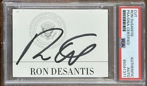Governor Ron DeSantis SIGNED Presidential Seal Cut Signature PSA DNA COA Auto - Picture 1 of 2