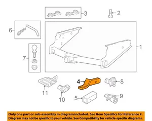 FORD OEM 06-24 Aviator Rear Bumper Trailer Hitch Components-Receiver BL3Z19A282A - Picture 1 of 2