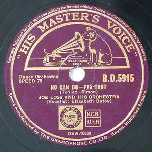 78 record in frame NO CAN DO / SOON IT WILL BE SUNDAY joe loss - Picture 1 of 3