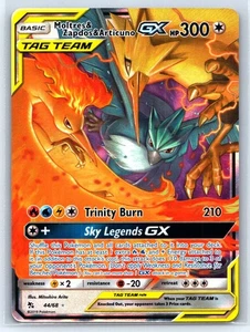 Pokémon TCG Hidden Fates Ultra Rare Moltres, Zapdos, Articuno GX 44/68 - Picture 1 of 2