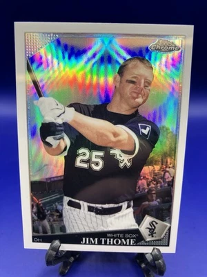 2009 Topps Chrome Refractor Jim Thome #165 HOF - Image 1 of 2