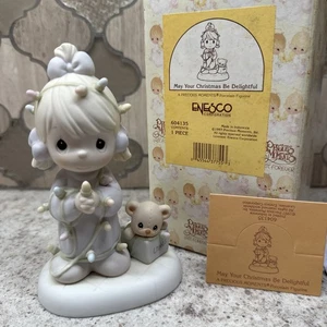 Precious Moments Enesco #604135 May Your Christmas Be Delightful 1997 Lights - Bild 1 von 11