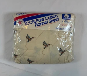 Letto Wild Geese nuovo sigillato vintage NOS 100% cotone una vestibilità completa Kenneth USA - Foto 1 di 15