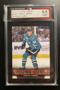 Young Guns 2013-14 cubierta superior Tomas Hertl grado 9,5 como nuevo #248 San Jose Sharks🔥 - Imagen 1 de 5