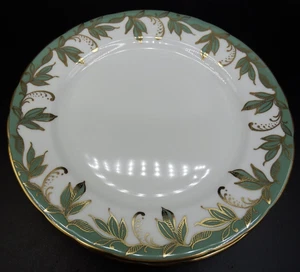 Juego de 7 platos de ensalada Aynsley Bone China Green Vine 8 1/4" ¡COMO NUEVOS! - Imagen 1 de 4