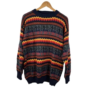 Gamboa Alpaka Wolle Pullover Herren L Rundhals Pullover Made in Peru - Bild 1 von 14