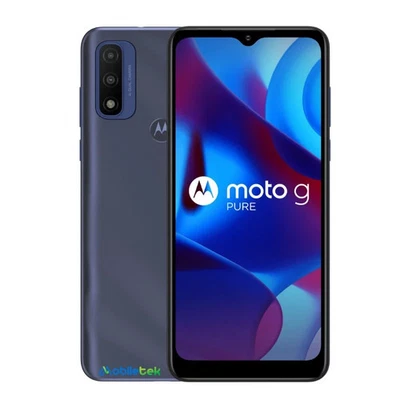 Motorola G Pure 32GB 4G LTE CONSUMER CELLULAR LOCKED Smartphone - VERY GOOD - Image 1 of 4