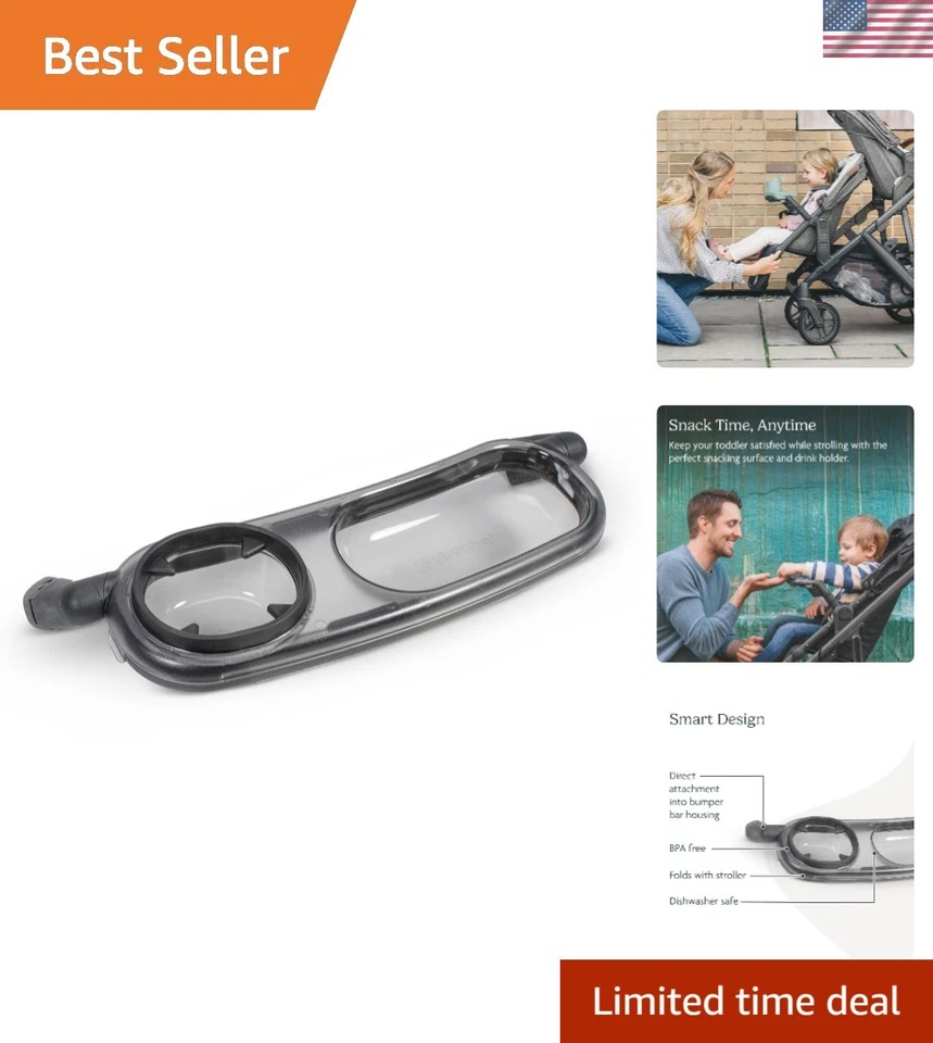 Innovadora bandeja de bocadillos para niños pequeños - Se adapta a cochecitos Vista, Cruz, se pliega con uso Foto 1 de 4