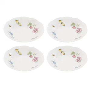 Butterfly Meadow 11 Fl. Oz. Multi-Colored Porcelain Fruit Bowl (Set of 4) - Picture 1 of 12