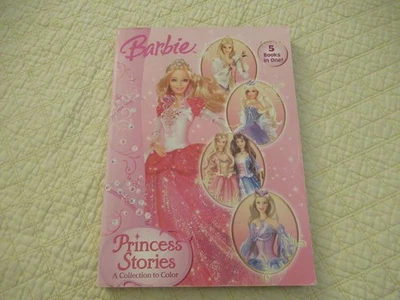 Barbie Princess Stories A Collection to Color (5 Books in One!) Paperback - Image 1 of 4