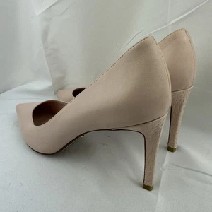 Womens Dune London Bellina Nude Leather High Heel Court Shoes UK 8 - Picture 1 of 8