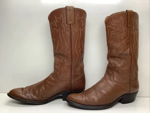 HERREN JUSTIN COWBOY BRAUN STIEFEL GRÖSSE 7,5 D - Bild 1 von 12
