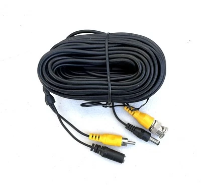NEW Q-See Camera Cable Black 60' ft BNC Video & DC Power - Image 1 of 2