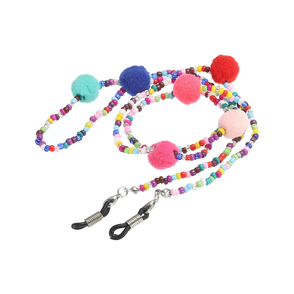 Occhiali Catena,30" Perline Occhiali Sole Cinghia Supporto,Multicolore - Immagine 1 di 4