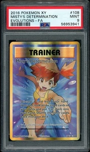 2016 Pokemon XY Evoluzioni Determinazione della Nebbia Full Art #108 PSA 9 MINT - Foto 1 di 2