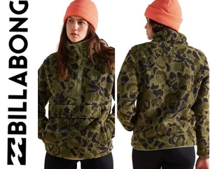 BNWT BILLABONG A DIVISION SWITCHBACK SHERPA PULLOVER FLEECE (8/SMALL) CANTEEN - Picture 1 of 5