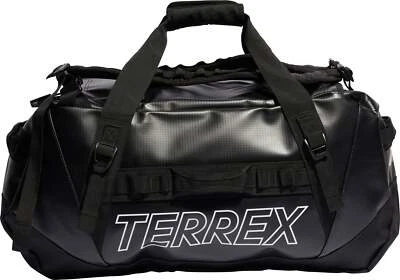 adidas Terrex RAIN.RDY Expedition Medium Holdall Black Outdoor Travel Gym Bag - Image 1 of 4
