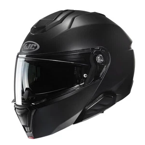 HJC i91 Klapp-Helm Matt-Schwarz 55/56-S Touren Motorrad Scooter Roller helmet - Picture 1 of 2