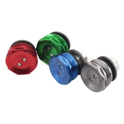 Tapas horquilla de precarga pernos para Kawasaki Ninja ZX-6R ZX6R 2011-2020 Z1000 2015-2018 Foto 1 de 4