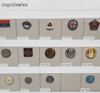 14x Alte EX Jugoslawien Feuerwehr Firefighter Brigade Badge Pin Orden Abzeichen