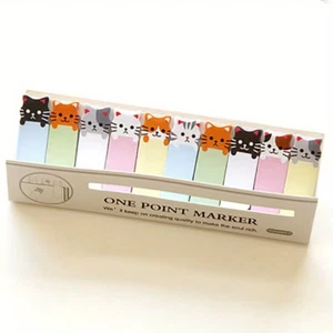 Office Sticky Notes Decoration Cute Funny Joy Cat Style Sticker Bookmark Memo Ma - Picture 1 of 13