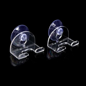 2pcs Shaver Holder Suction Cup Transparent Hook Razor Rack Waterproof Remova~_e - Picture 1 of 12