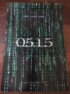 THE MATRIX RELOADED 2003 Original Holofoil One Sheet! Perfect! - Picture 1 of 4