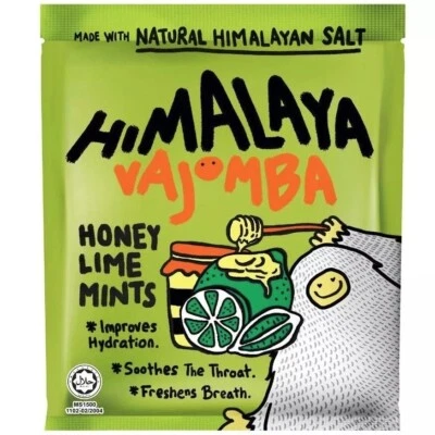 5 pacotes de hortelã-limão HIMALAIA Vajomba mel 15g com sal natural do Himalaia - Imagem 1 de 4