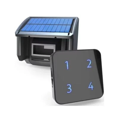 HTZSAFE 400 Meters Solar Wireless Driveway Alarm Outdoor Weather Resistant - Image 1 of 4