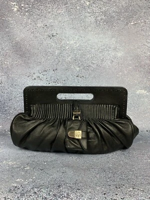 ВИНТАЖНАЯ КОЖАНАЯ ЧЕРНАЯ СУМКА HUGO BOSS 90-х годов - Изображение 1 из 4