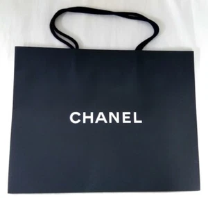 CHANEL 11.8 x 9.4 X 5 inches Authentic Paper Gift/Shopping Empty Bag Black - Picture 1 of 2